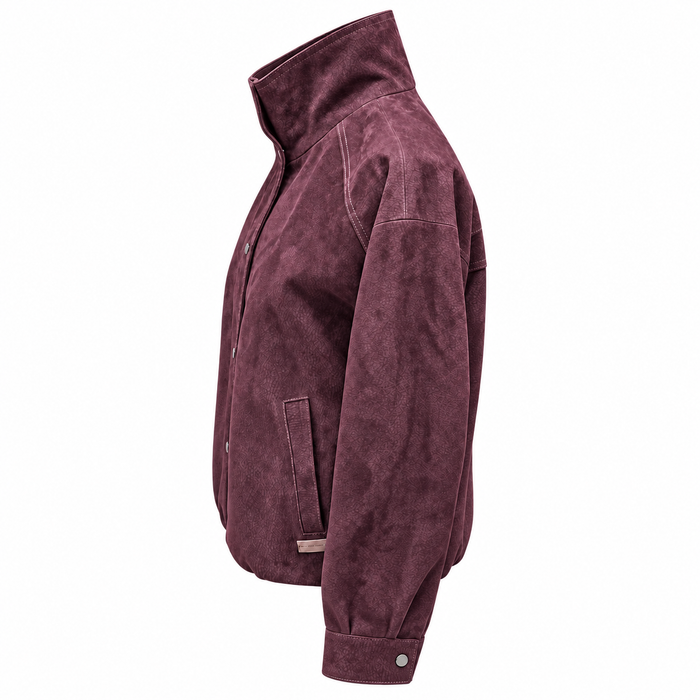 Mayfair Suede Bomber Jacket