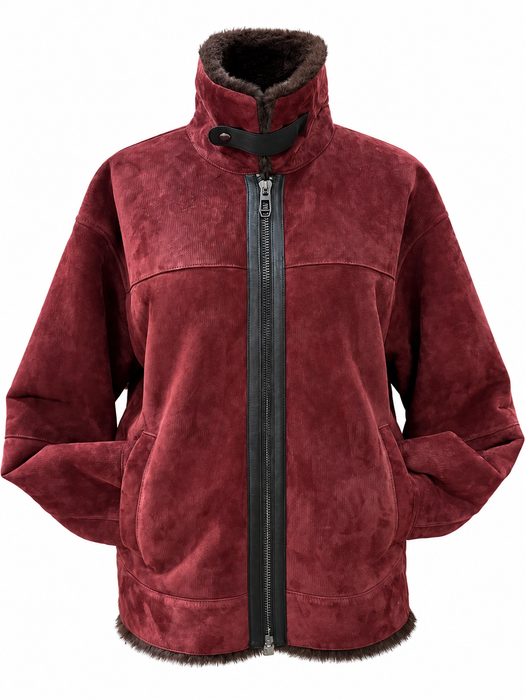 Sienna Suede Aviator Jacket