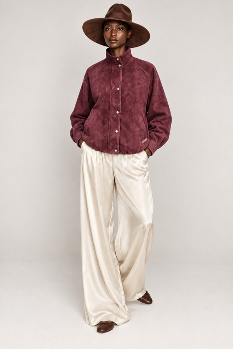 Mayfair Suede Bomber Jacket