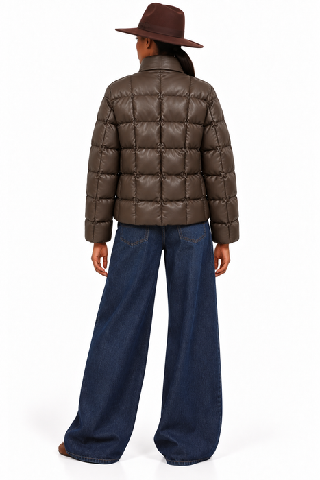 Richmond Leather Down Jacket
