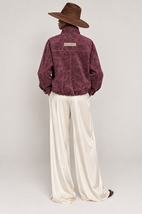 Mayfair Suede Bomber Jacket