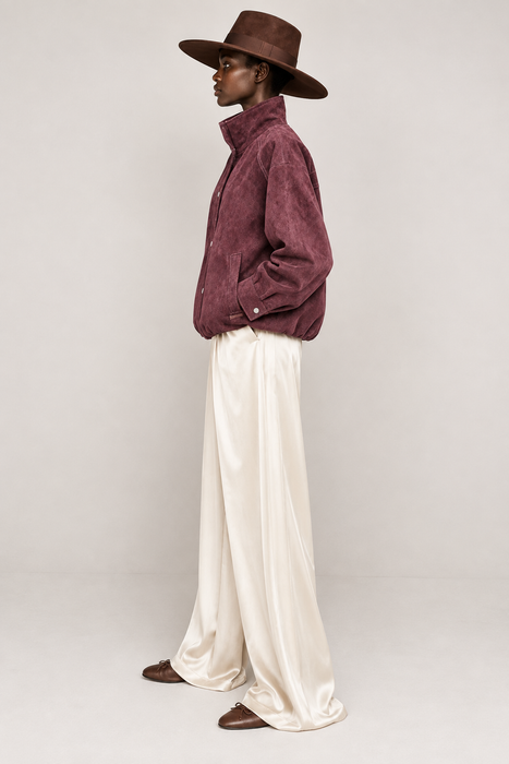 Mayfair Suede Bomber Jacket